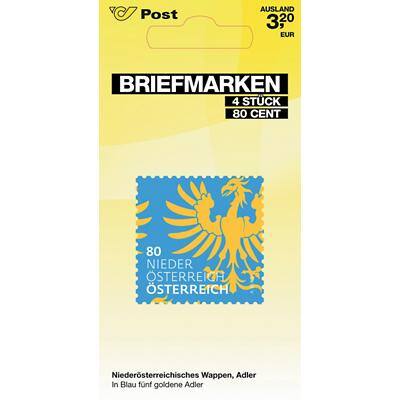 Post AG/Österreichische Post BMS4 Wappen Niederösterreich 0,80 EUR Briefmarken 4 Stück