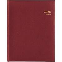 Brepols Timing Terminplaner 2026 A5 1 Woche / 2 Seiten Deutsch, Englisch, Französisch, Italienisch, Niederländisch, Spanisch Burgunder