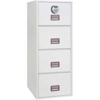 Phoenix Feuersicherer Hängeregistraturschrank FS2254E Weiß 525 x 675 x 1.405 mm