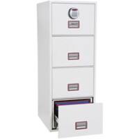 Phoenix Feuersicherer Hängeregistraturschrank FS2264E Weiß 530 x 805 x 1.405 mm