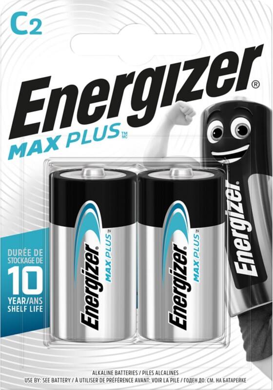 Energizer C Alkali-Batterien Max Plus LR14 1,5 V 2 Stück