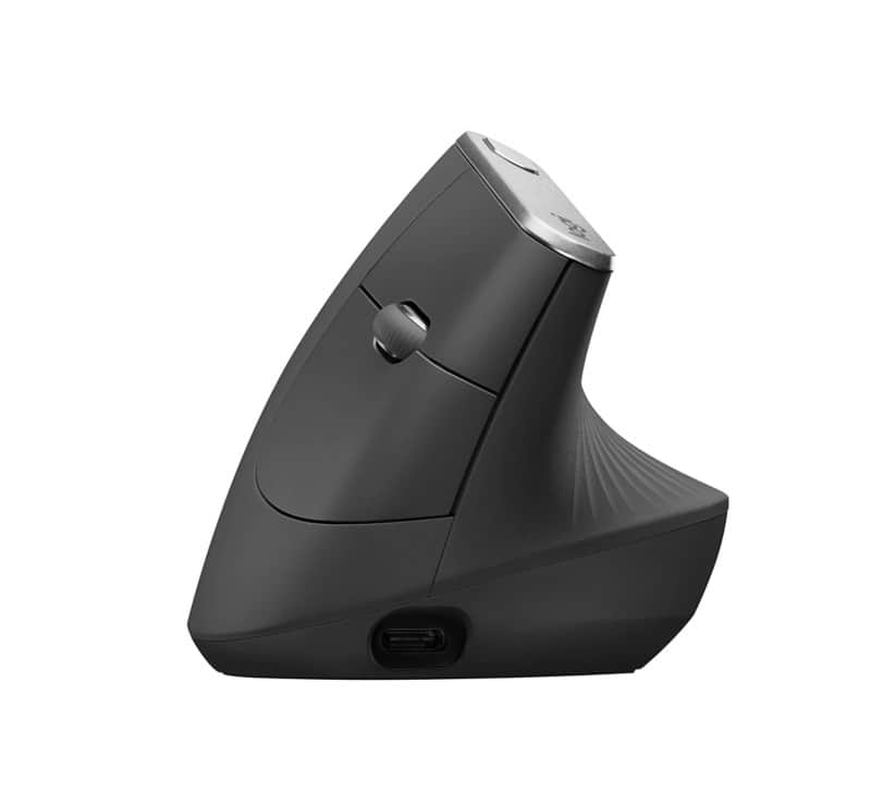 Logitech MX Vertical Kabellose Maus Kabellos Bluetooth Schwarz