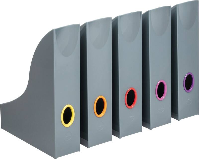 DURABLE Stehsammler Polystyrol DIN A4 Färbig sortiert 5 Stück