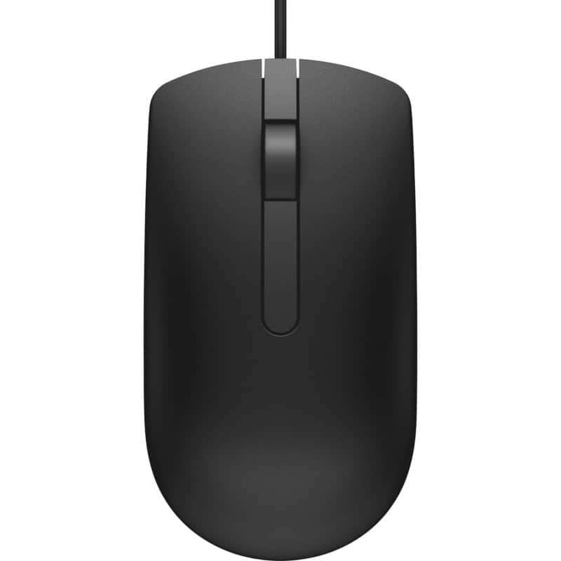 Dell MS116 Maus Verkabelt Schwarz Geeignet für Linkshänder