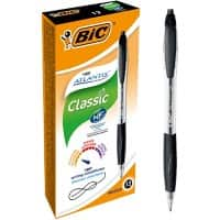 BIC Atlantis Classic Kugelschreiber Schwarz Mittel 0.4 mm 12 Stück