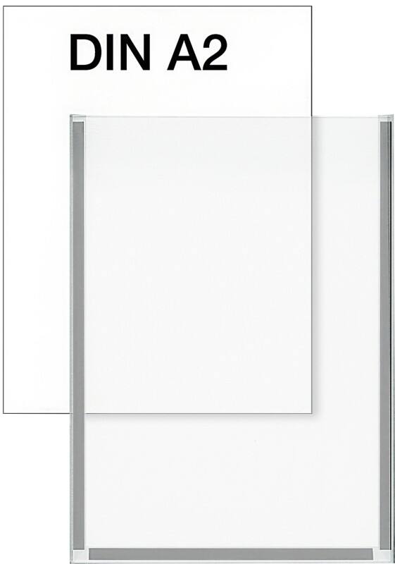 Kerkmann Metropol Inforahmen Bodenstehend Kunststoff 420 (B) x 3 (T) x 594 (H) mm Transparent