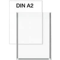 Kerkmann Metropol Inforahmen Bodenstehend Kunststoff 420 (B) x 3 (T) x 594 (H) mm Transparent