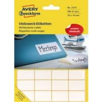 AVERY Zweckform Mini-Etiketten 3319 Weiß 29 x 18 mm 30 Blatt à 32 Etiketten