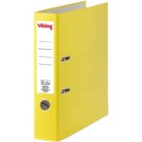 Viking Ordner A4 hoch 75 mm Gelb 2 Ringe PP (Polypropylen) Matt Hochformat