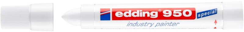 edding 950 Permanent Industrie-Marker Weiß Extra Breit Rundspitze 10 mm