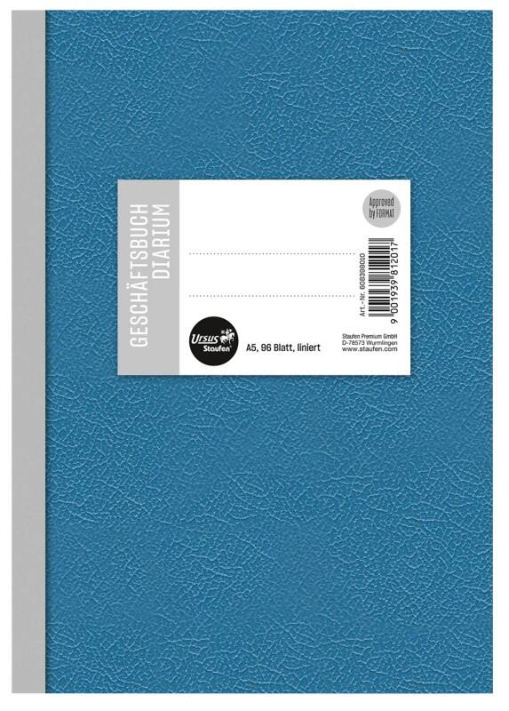Ursus Style Geschäftsbuch Diarium A5 96 Blatt 70g/qm 9mm liniert