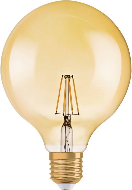 Osram GLOBE GOLD Glühlampe Glasklar E27 7 W 1906 Warmweiß