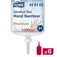 Tork Handdesinfektionsmittel Nachfüllung S1 Premium Alkoholgel 1 L 6 Stück