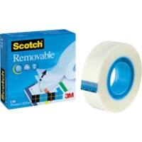 Scotch Magic Klebeband 811 Repositionierbar und Unsichtbar 19 mm x 33 m