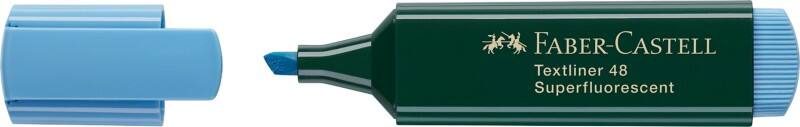 Faber-Castell Textliner 48 Textmarker Blau  Mittel Keilspitze 1 - 5 mm Nachfüllbar
