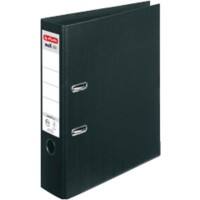 herlitz maX.file Ordner DIN A4 80 mm Schwarz 2 Ringe Pappkarton, PP (Polypropylen) Texturiert Hochformat