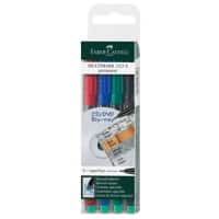 Faber-Castell Multimark Faserschreiber Extra Fein Faserschreiber Färbig sortiert 4 Stück