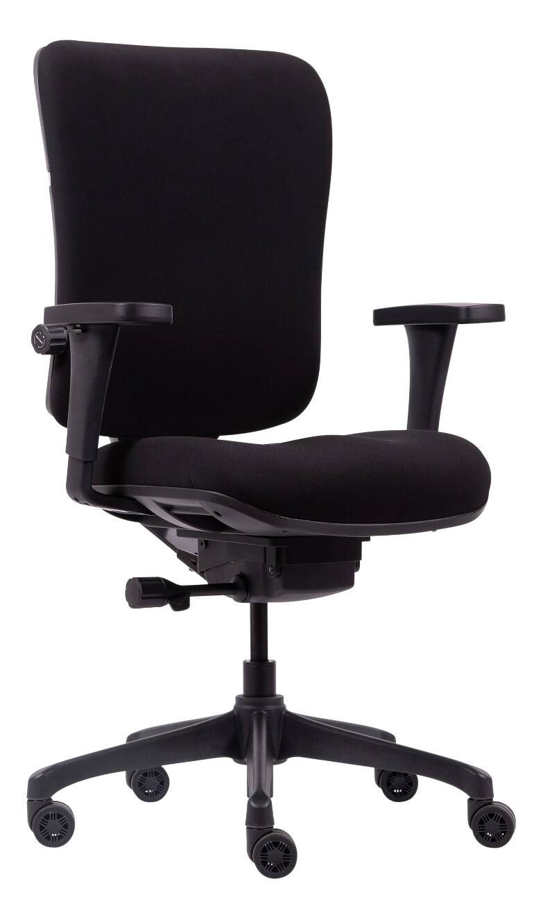 Realspace Ergonomischer Bürostuhl Venice Stoff Schwarz