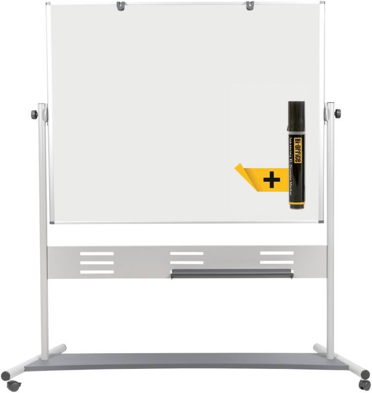 Bi-Office Evolution Mobiles Whiteboard Freistehend Magnetisch Emaille Beidseitig 150 (B) x 120 (H) cm