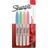 Sharpie Pastell Rundspitze Permanentmarker Fein Rundspitze 1 mm Färbig sortiert 4 Stück