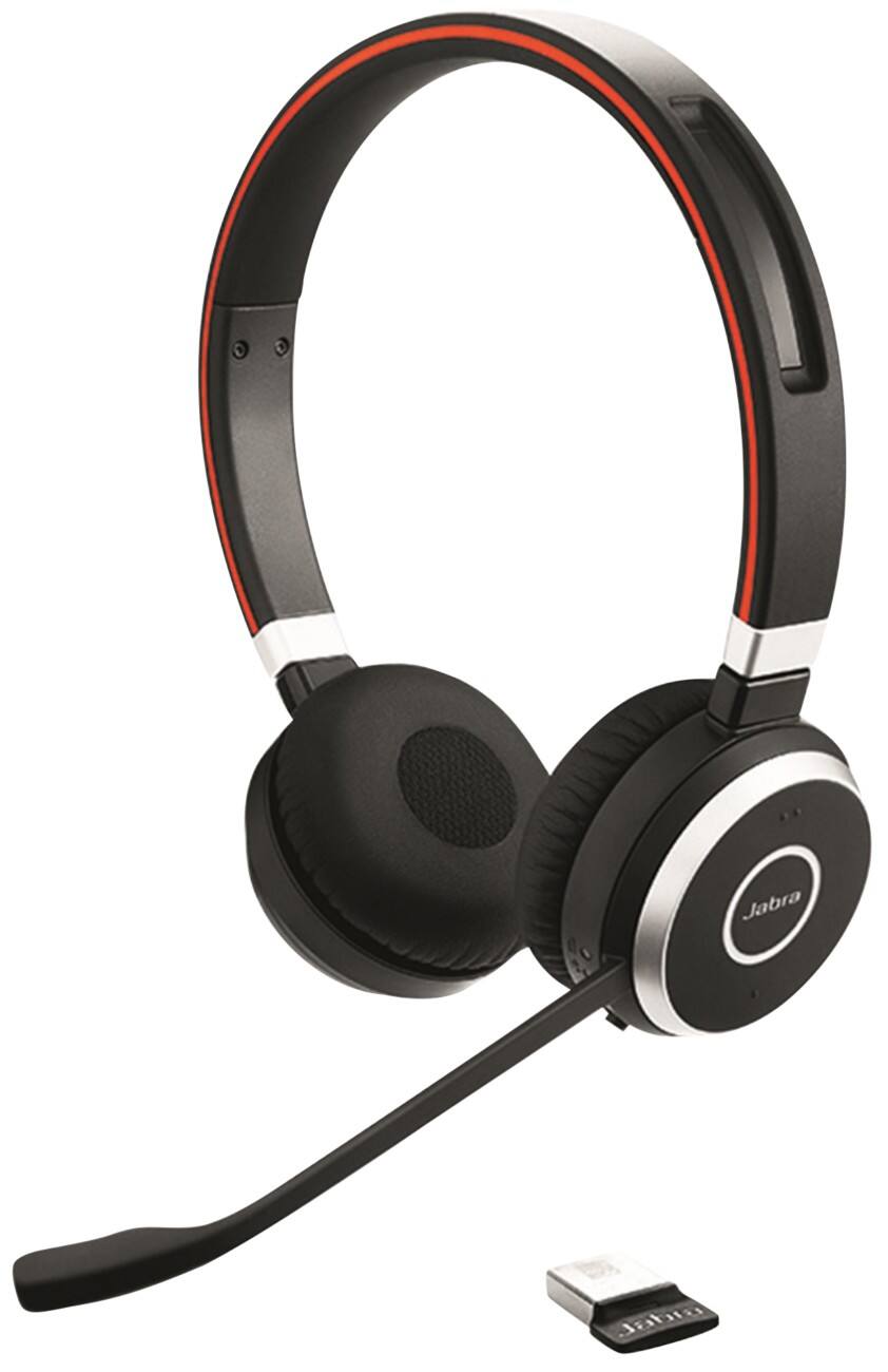 Jabra Evolve 65 MS Stereo Kabellose Kopfhörer Schwarz