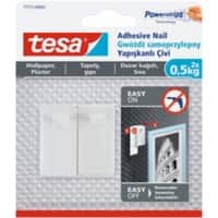 tesa Klebenägel Weiß 2 Stück