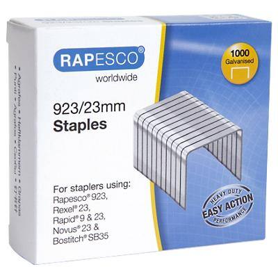Rapesco Heftklammern 1242 923/23 Stahl Silber 1000 Stück