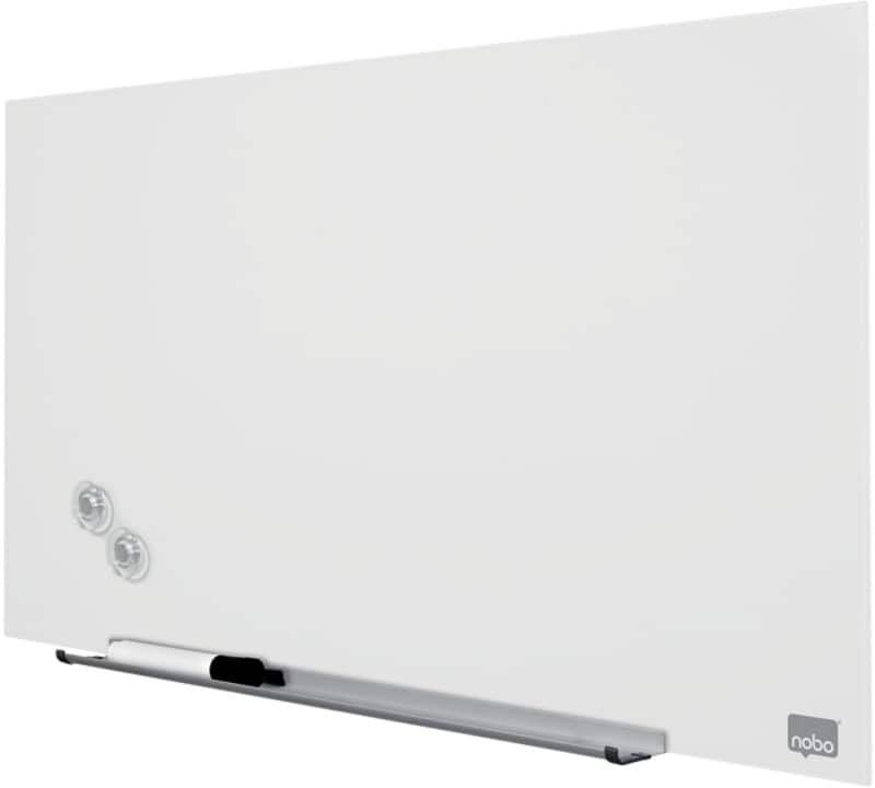 Nobo Impression Pro Glastafel Magnetisch Einseitig 68 (B) x 38 (H) cm Brillantweiß