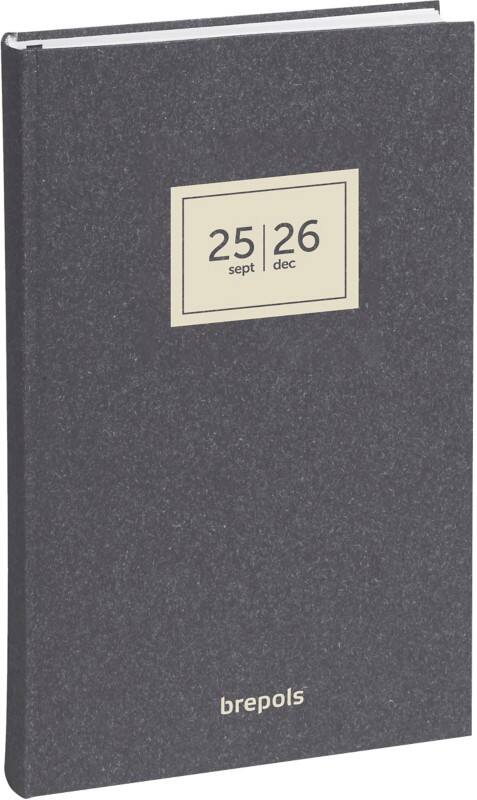 Brepols Terminplaner 2026 1 Tag / 1 Seite Niederländisch, Französisch, Deutsch, Englisch Schwarz 2.210.0674.15.6.0  