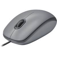 Grau Logitech Kabelgebunden Maus 1.8 m Kabel M110 Silent 3 Tasten