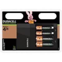 Duracell High Speed Batterieladegerät für AA/AAA 2 x AA- und 2 AAA-Batterien