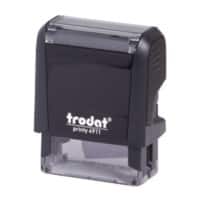 Trodat Personalisierter Stempel Printy 4911 Schwarz 5,5 x 2,5 x 6,8 cm