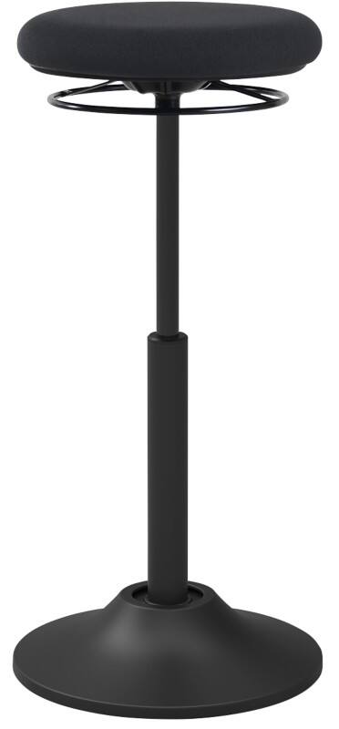 Euroseats Sitz-Steh-Hocker Mango Stoff Schwarz