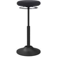 Euroseats Sitz-Steh-Hocker Mango Stoff Schwarz