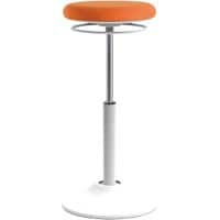 Euroseats Sitz-Steh-Hocker Mango Stoff Weiß, Orange