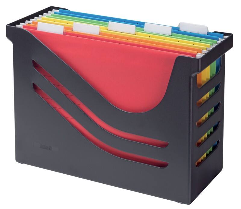 Djois Re-Solution Hängeregisterbox A4 15 Kunstoff Schwarz