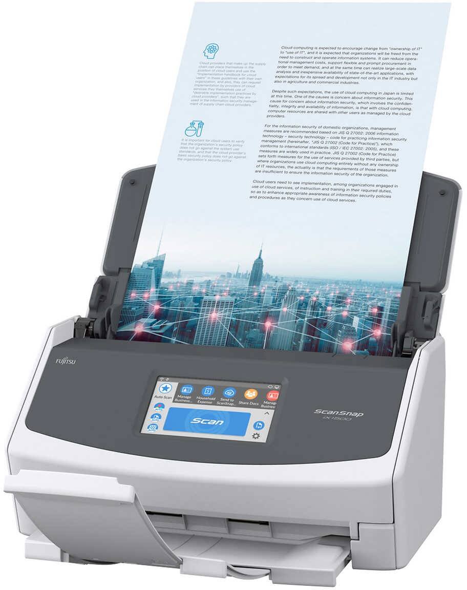 Fujitsu Dokumentenscanner Ix1500 Netzwerkfähig Weiß 1 X A3 600 X 600 Dpi Wlan