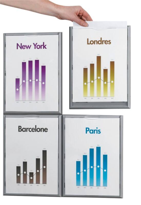 Paperflow A4 Inforahmen Kohle Haftend 4066X4.35 32,2 (B) x 2,3 (T) x 23,7 (H) cm 4 Stück