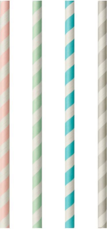 PAPSTAR Trinkhalme 87011 Farbig sortiert 100 Stück