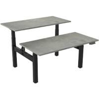 euroseats Sitz-Stehbank Oxyd Schwarz 1.600 x 800 x 600 - 1.230 mm