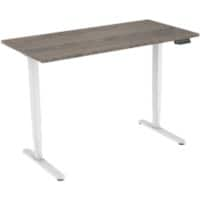 euroseats Sitz-Stehschreibtisch Logan 2-Motoren Weiß 1.600 x 800 x 620 - 1.250 mm