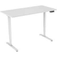 euroseats Sitz-Stehschreibtisch 2-Motoren Weiß 1.600 x 800 x 620 - 1.250 mm