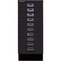 Bisley Schubladenschrank 10 Schübe Schwarz 279 x 380 x 670 mm