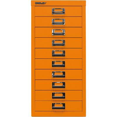 Bisley Schubladenschrank 10 Schübe Orange 279 x 380 x 590 mm