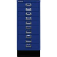 Bisley Schubladenschrank 10 Schübe Oxfordblau 279 x 380 x 670 mm