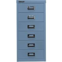 Bisley Schubladenschrank Multidrawer 6 Schübe Blau 279 x 380 x 590 mm