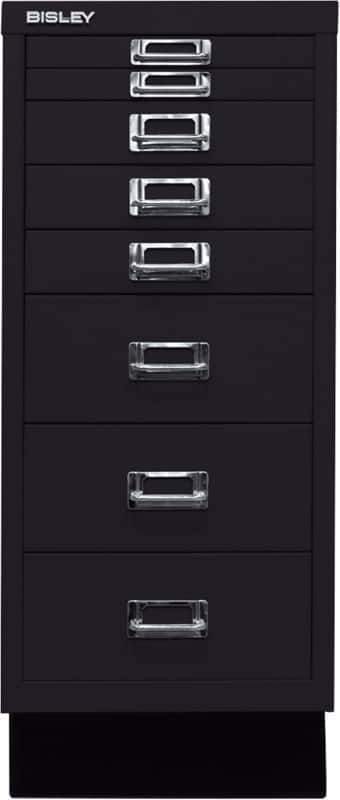 Bisley Schubladenschrank 29er Serie 8 Schübe Schwarz 279 x 380 x 670 mm