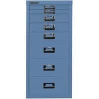 Bisley Schubladenschrank Multidrawer 8 Schübe Blau 279 x 380 x 670 mm