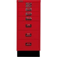Bisley Schubladenschrank 8 Schübe Kardinalrot 279 x 380 x 590 mm