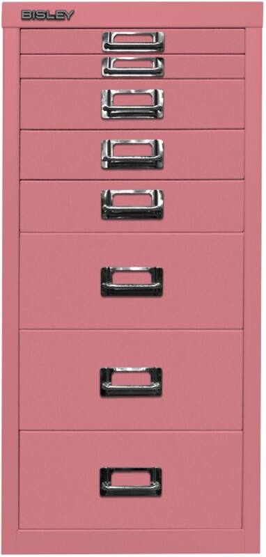 Bisley Schubladenschrank 8 Schübe Pink 279 x 380 x 590 mm